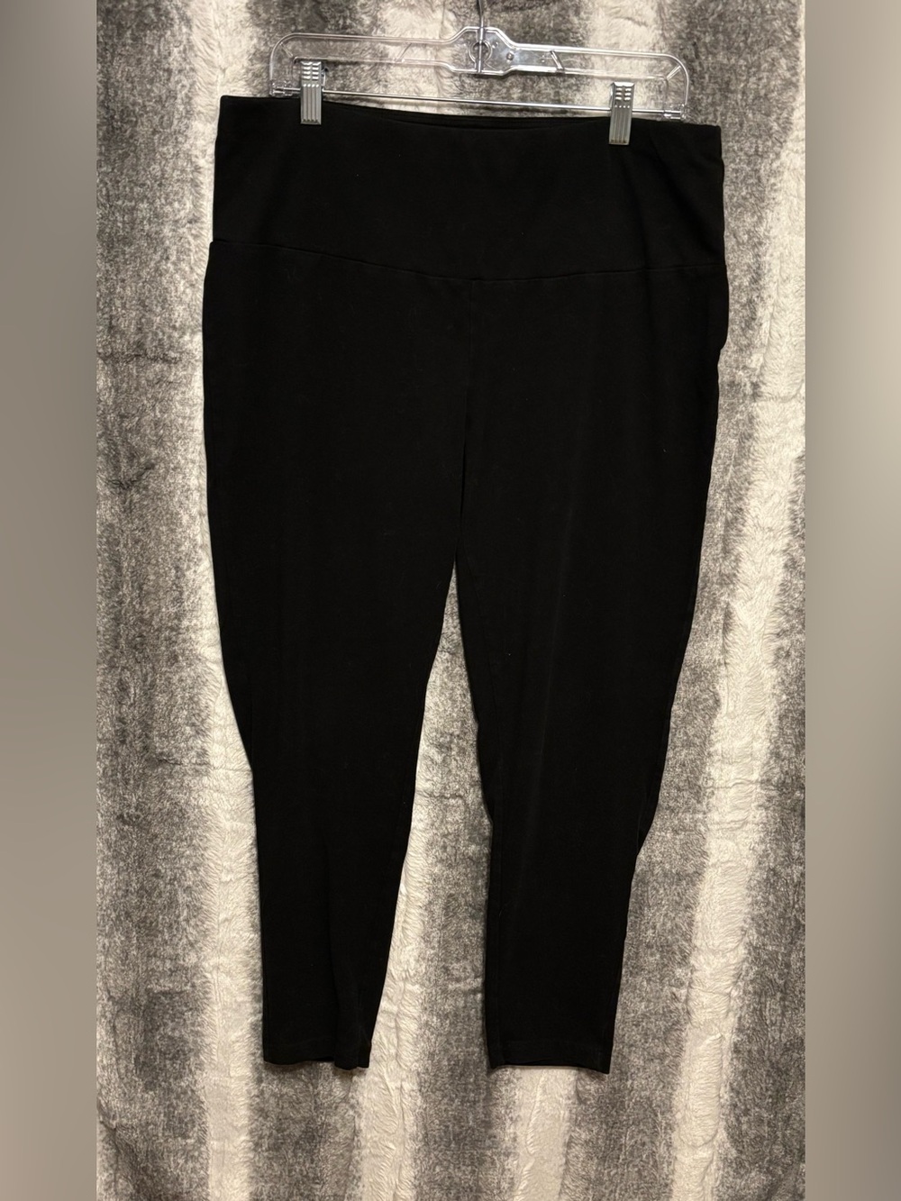Terra & Sky Black and Navy Full Length Leggings Duo size 1X (16W-18W) - Picture 2 of 11